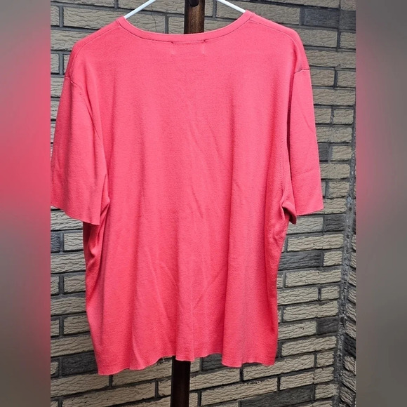 Alfred Dunner Coral Short Sleeve Sweater Sz 3X - Picture 2 of 7